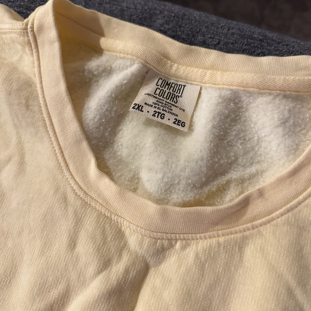 TAYLOR SWIFT Eras Tour Miami Night One Yellow Crewneck Sweatshirt Surprise Songs - Picture 7 of 7